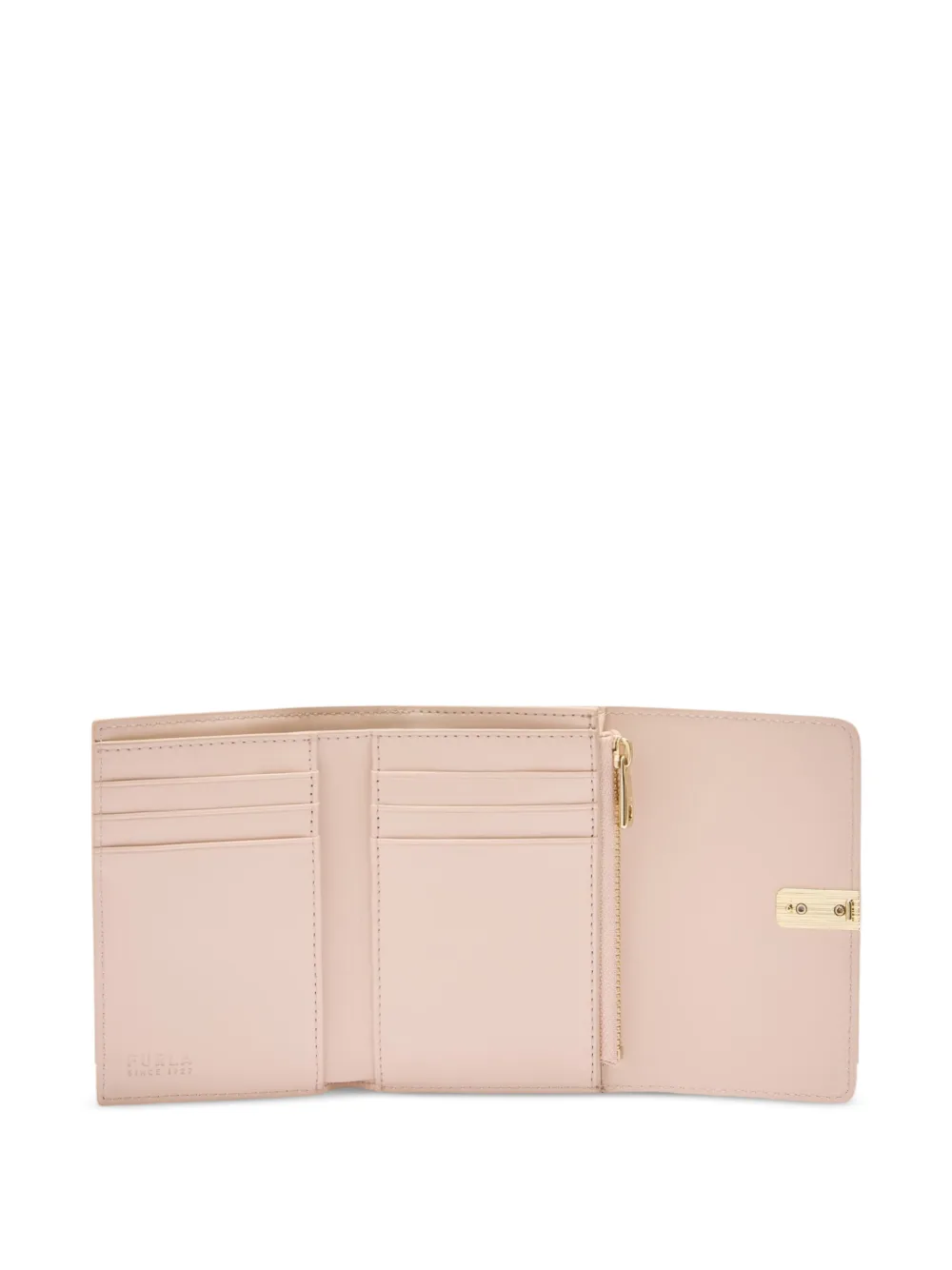 Furla Small Iride Zip-fastening Compact Wallet In Blue