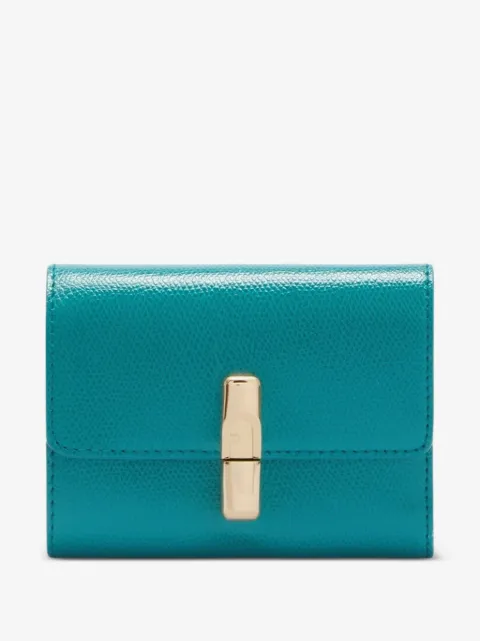 Furla small Iride grained-leather compact wallet
