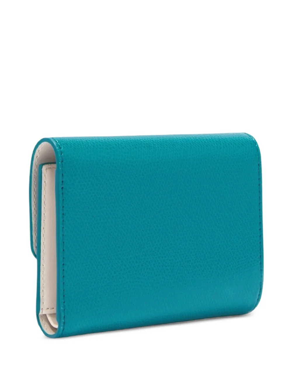  Furla Small Iride Grained-leather Compact Wallet - Blue 
