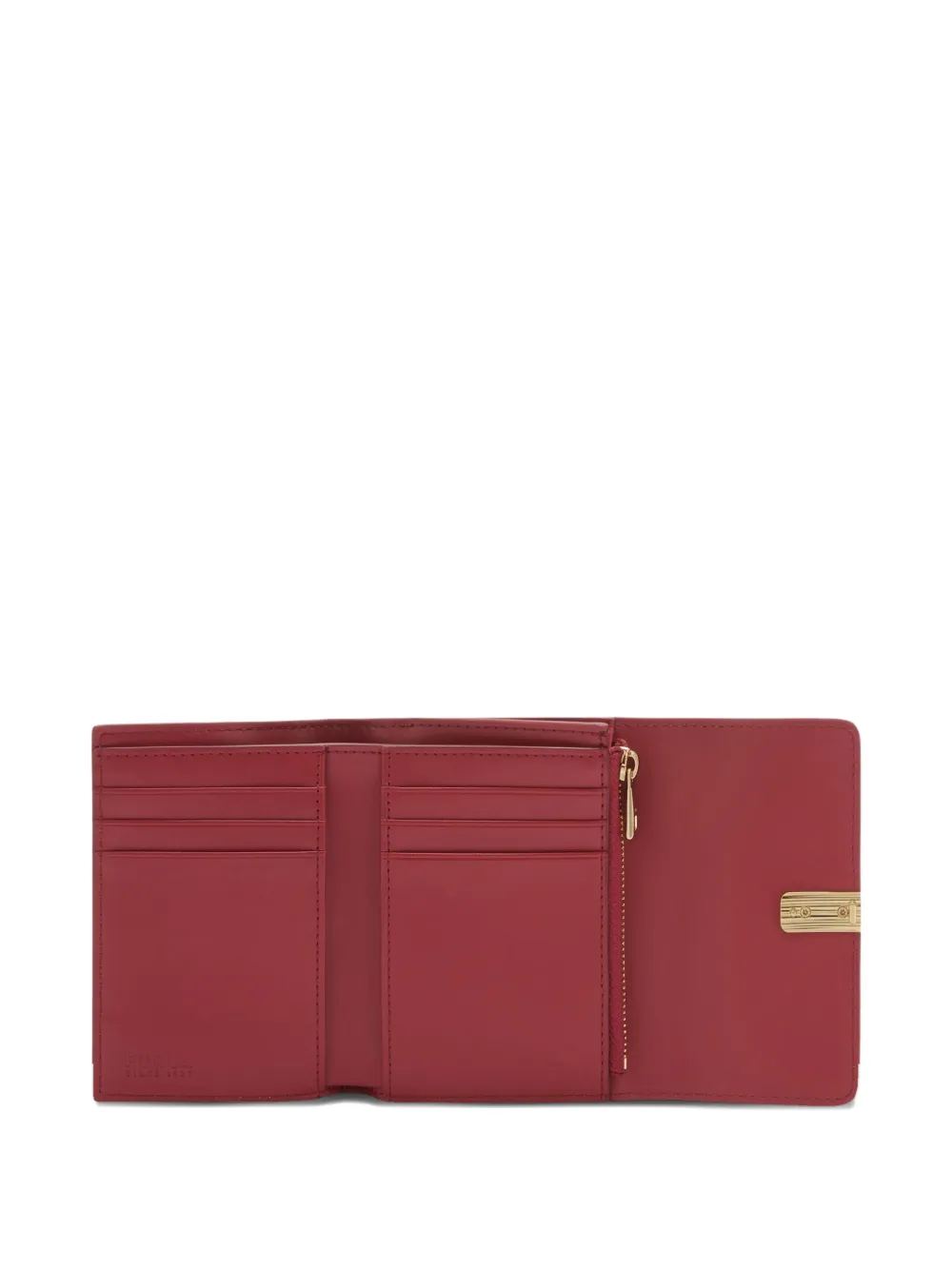 Furla Kleine Iride portemonnee met logo Rood
