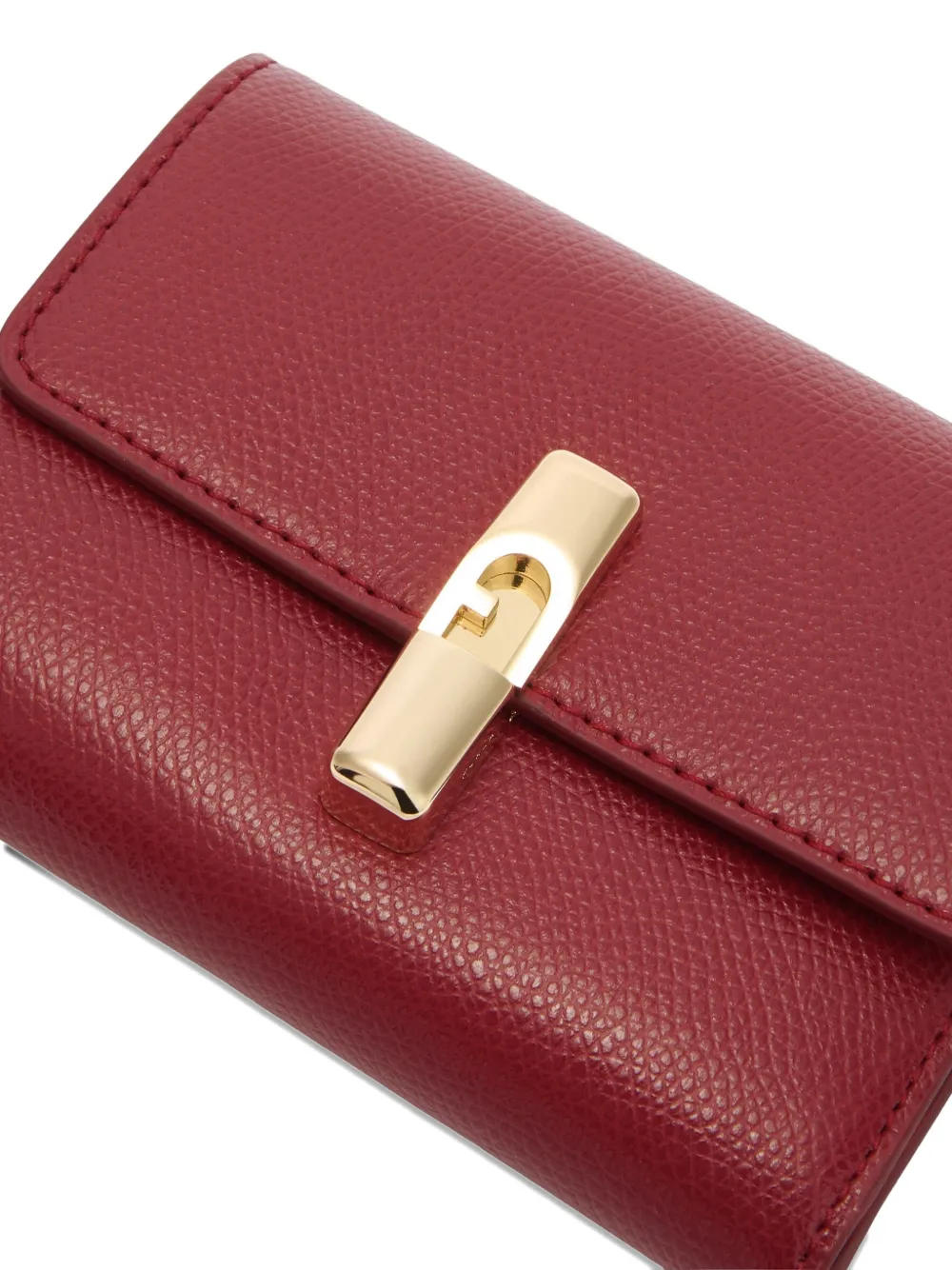 Furla Kleine Iride portemonnee met logo Rood