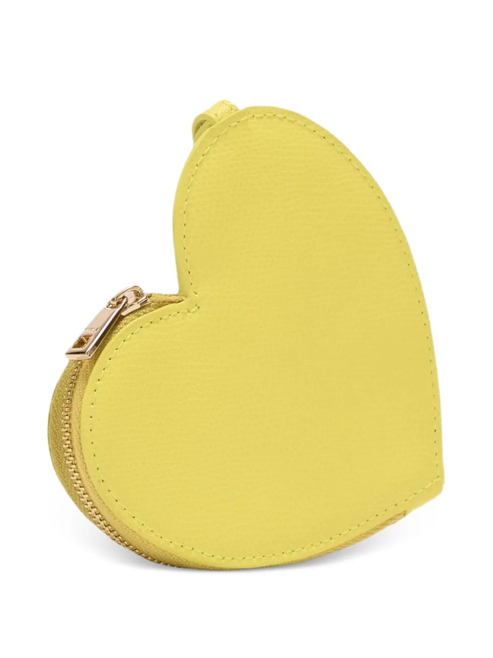 Furla Kleine Laura leren portemonnee met hart Geel