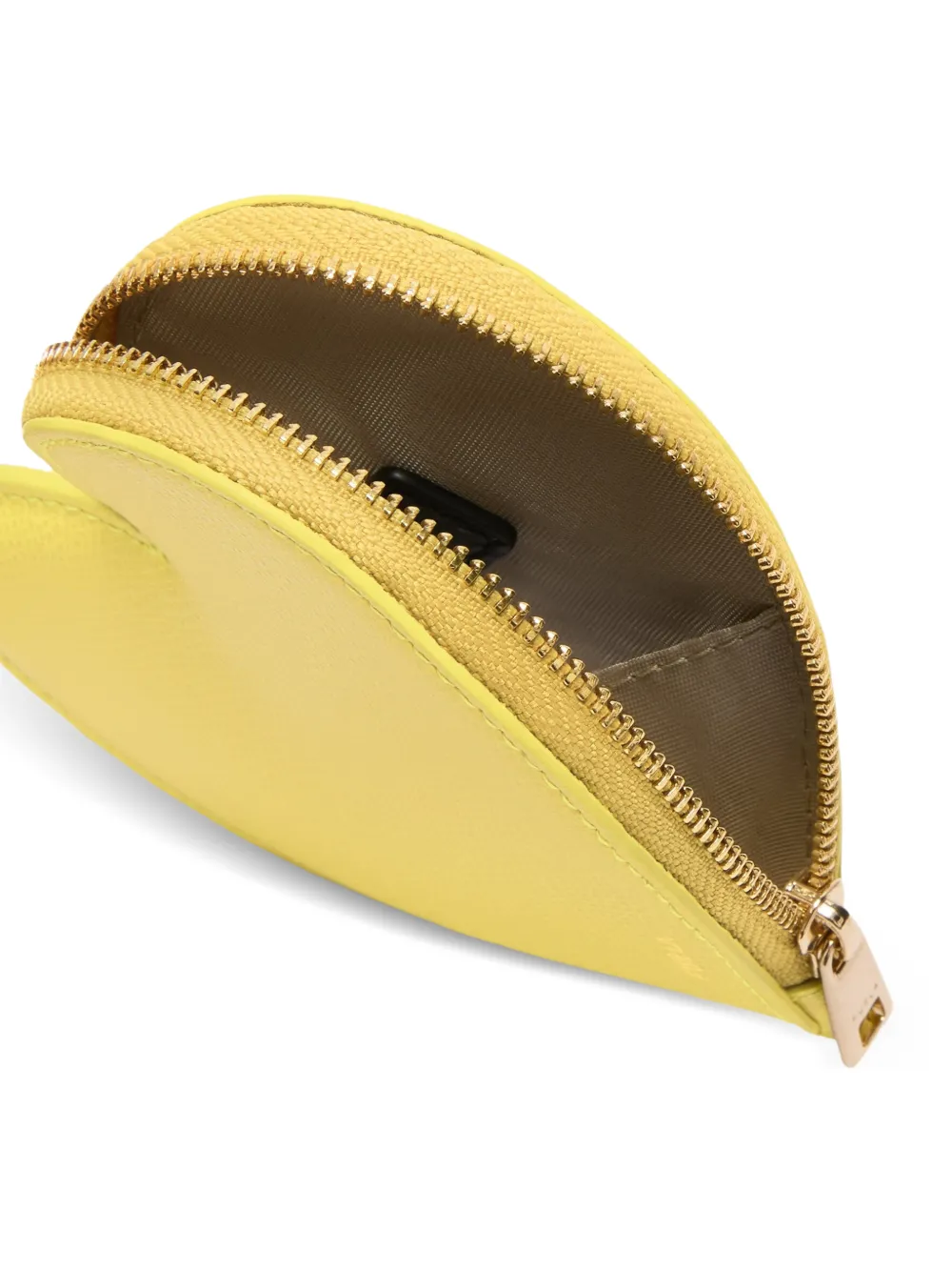 Furla Kleine Laura leren portemonnee met hart Geel