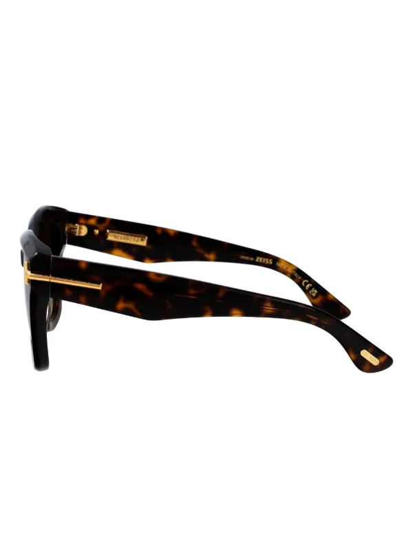 TOM FORD Eyewear スクエアフレーム サングラス | ブラウン | FARFETCH JP