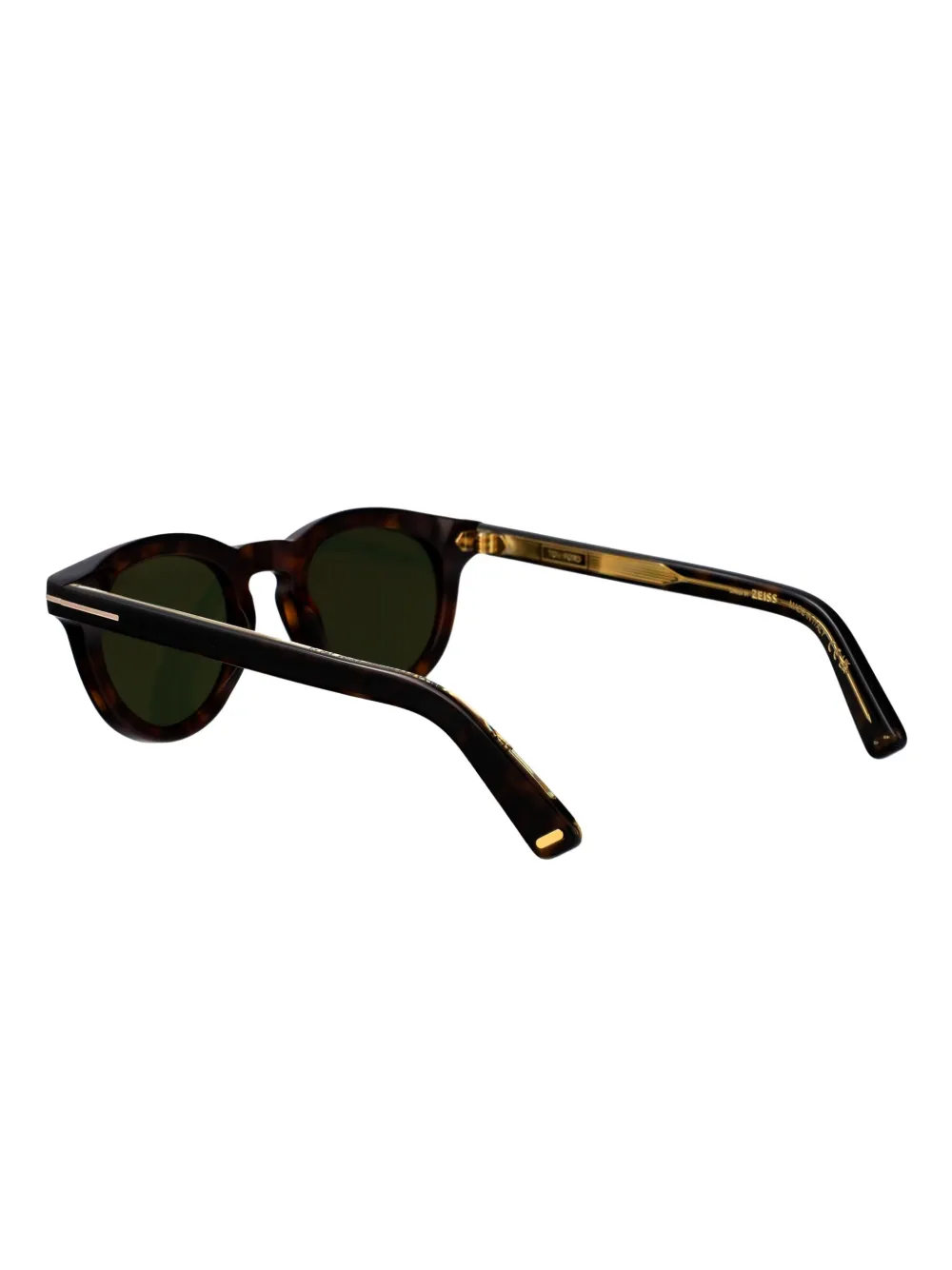 TOM FORD Eyewear Zonnebril met rond montuur Bruin