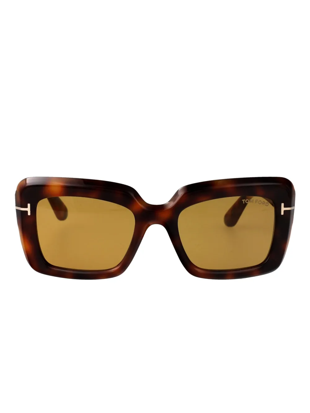 Tom Ford Leila Square-frame Sunglasses In Brown