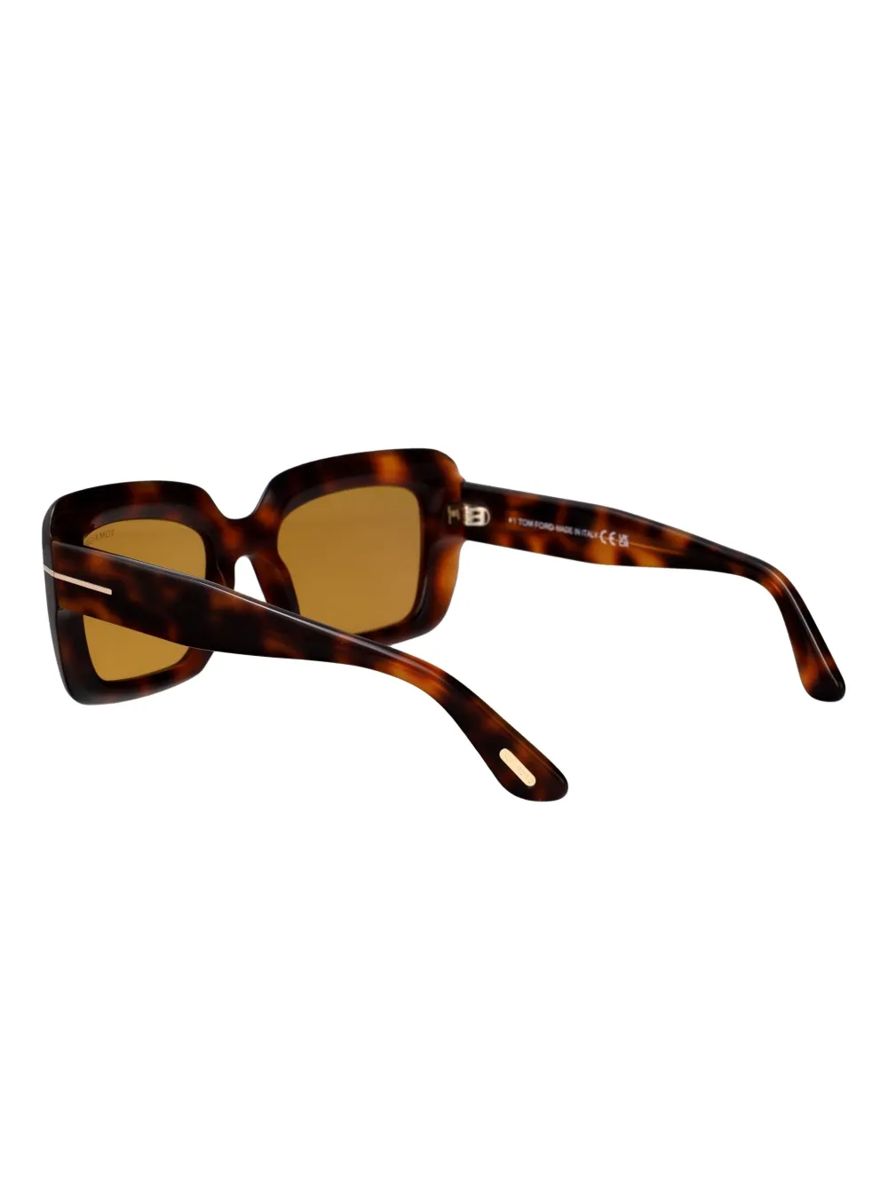 TOM FORD Eyewear Leila zonnebril met vierkant montuur Bruin