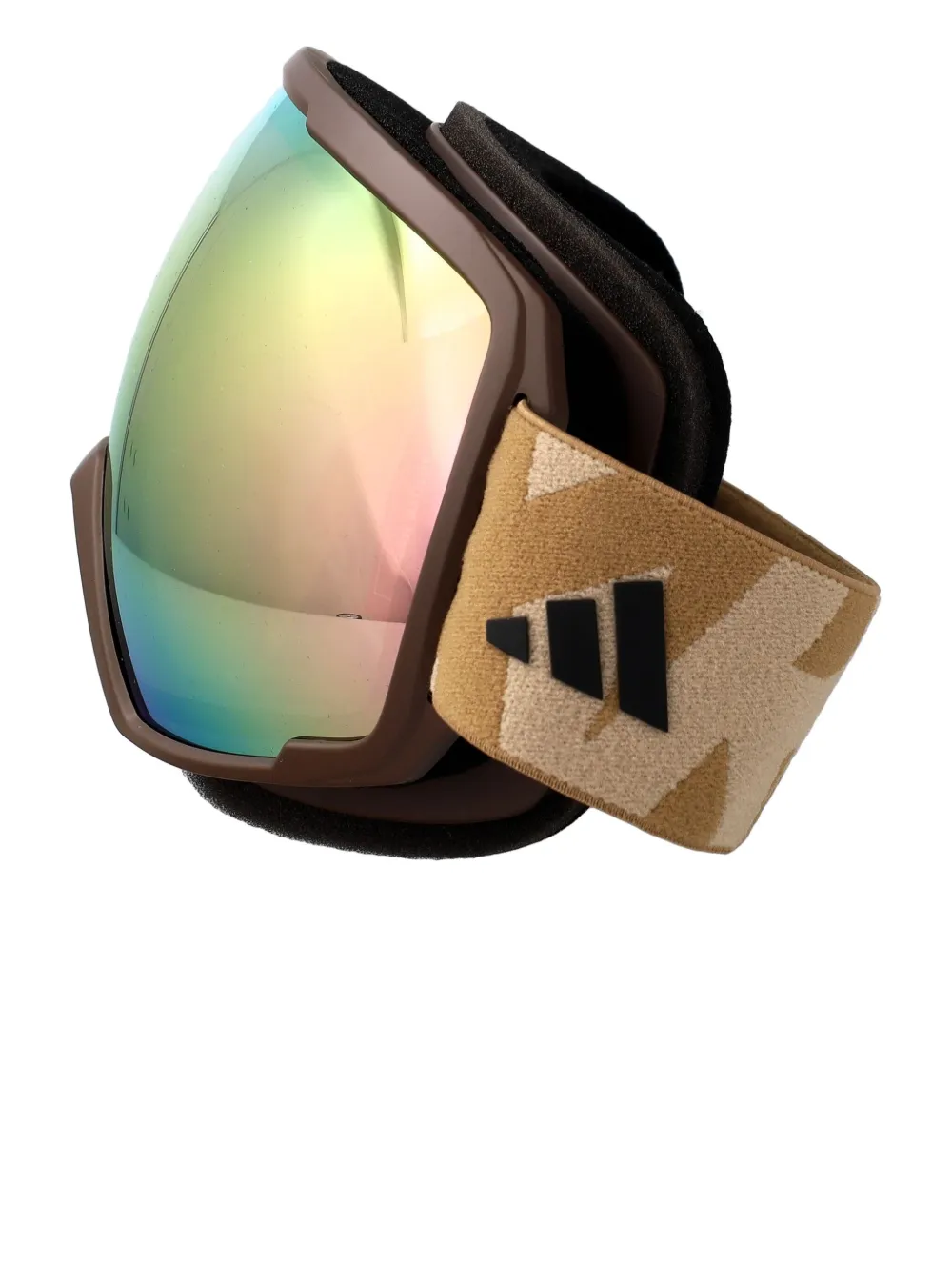 adidas Skibril met logoband Bruin