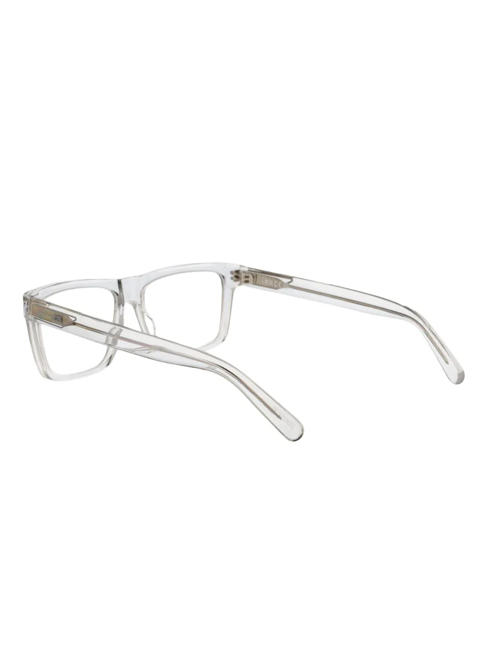 GCDS Bril met vierkant montuur Wit