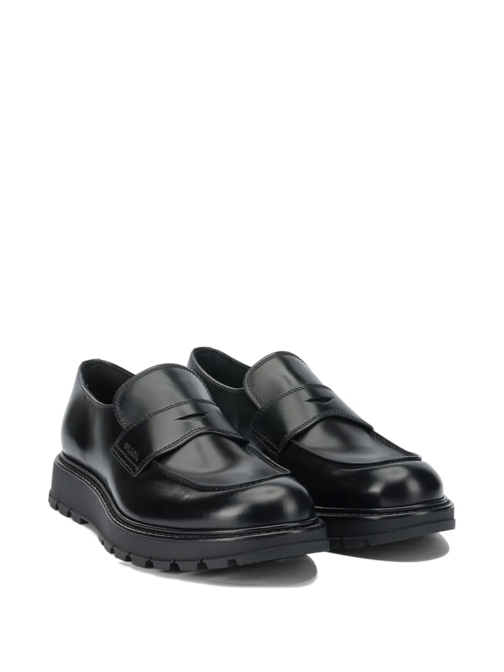 Prada leather loafers - Zwart