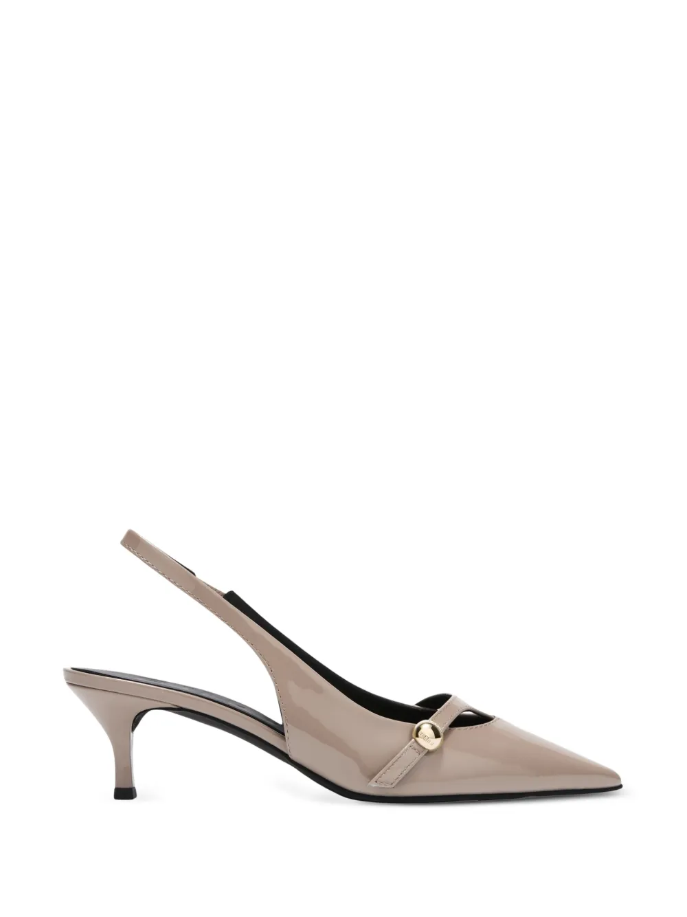 Furla Sfera patent leather sandals - Neutrals