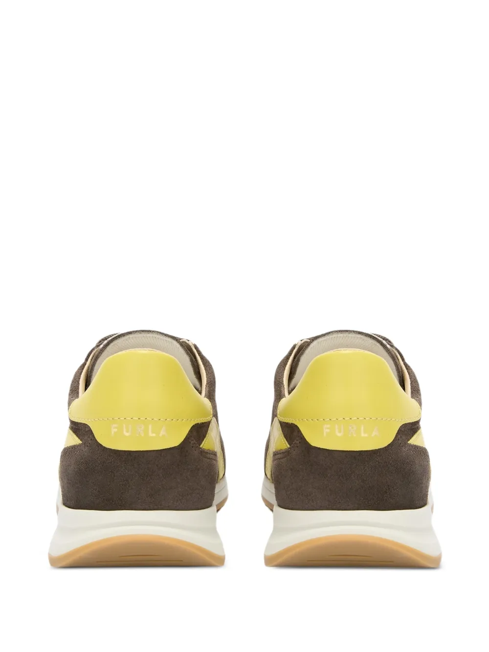 Furla Retrò sneakers met logodetail Bruin