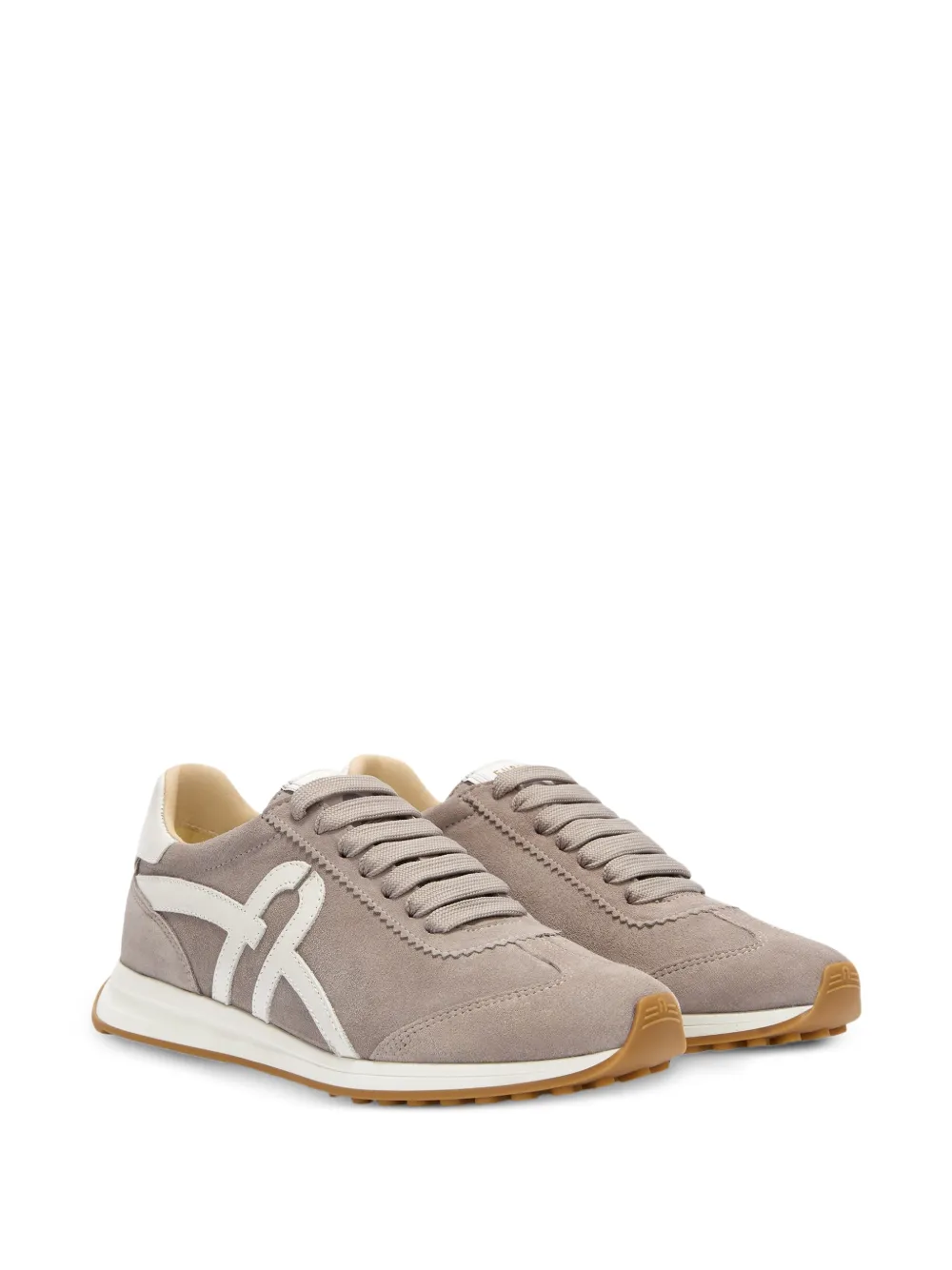 Furla Retrò sneakers met logodetail Beige