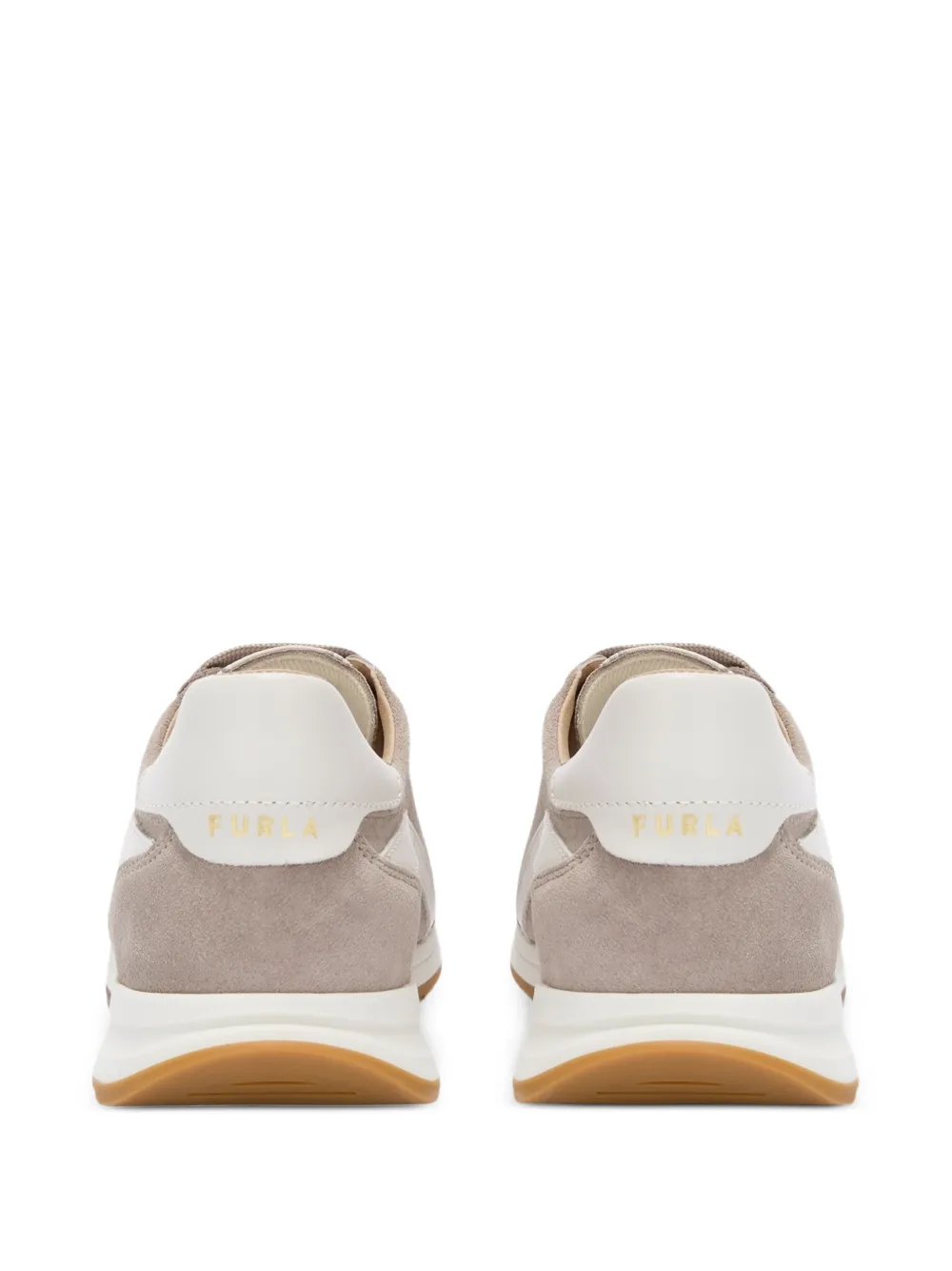 Furla Retrò sneakers met logodetail Beige