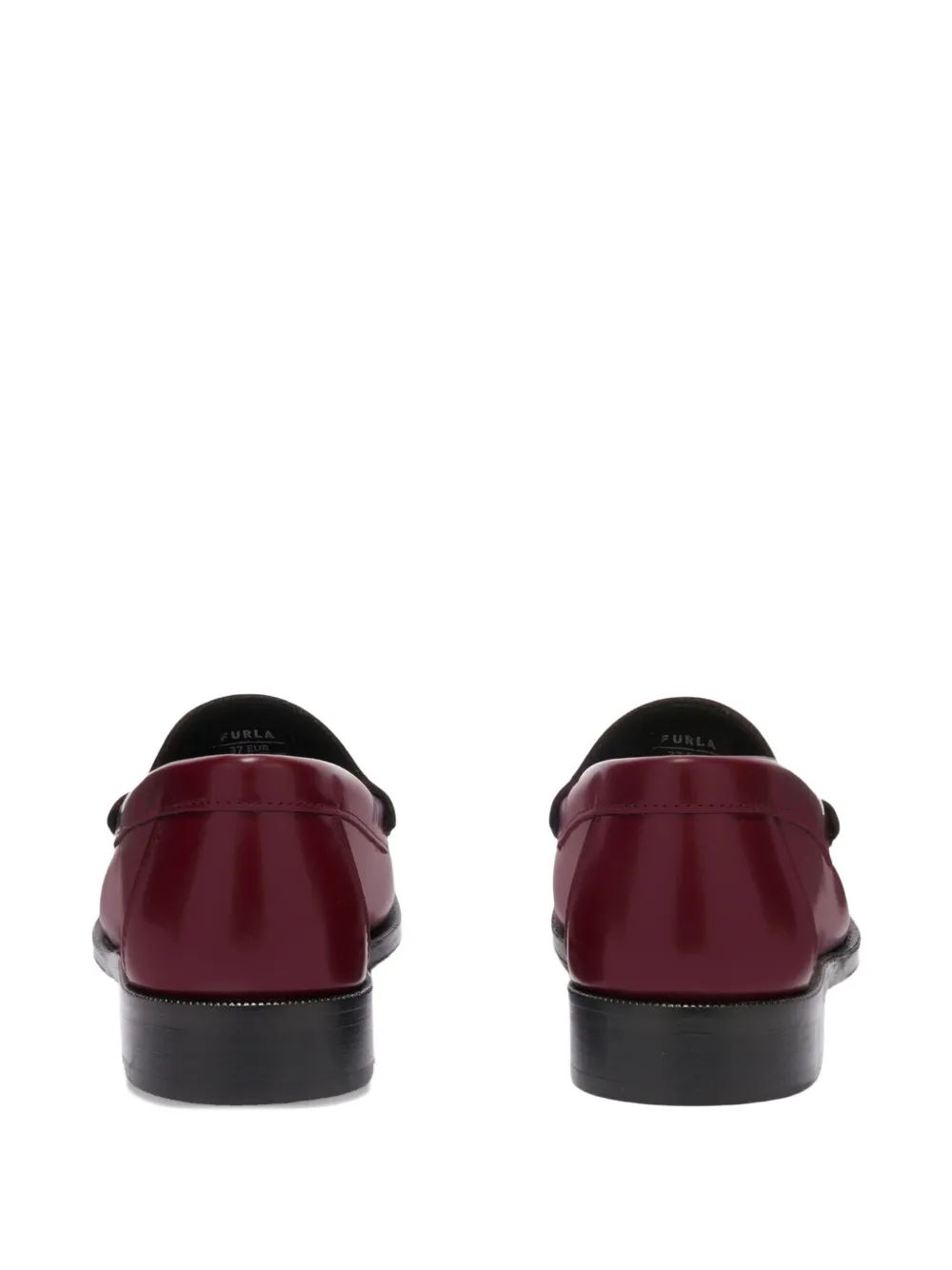 Furla Loafers van geborsteld leer met kwastje Rood