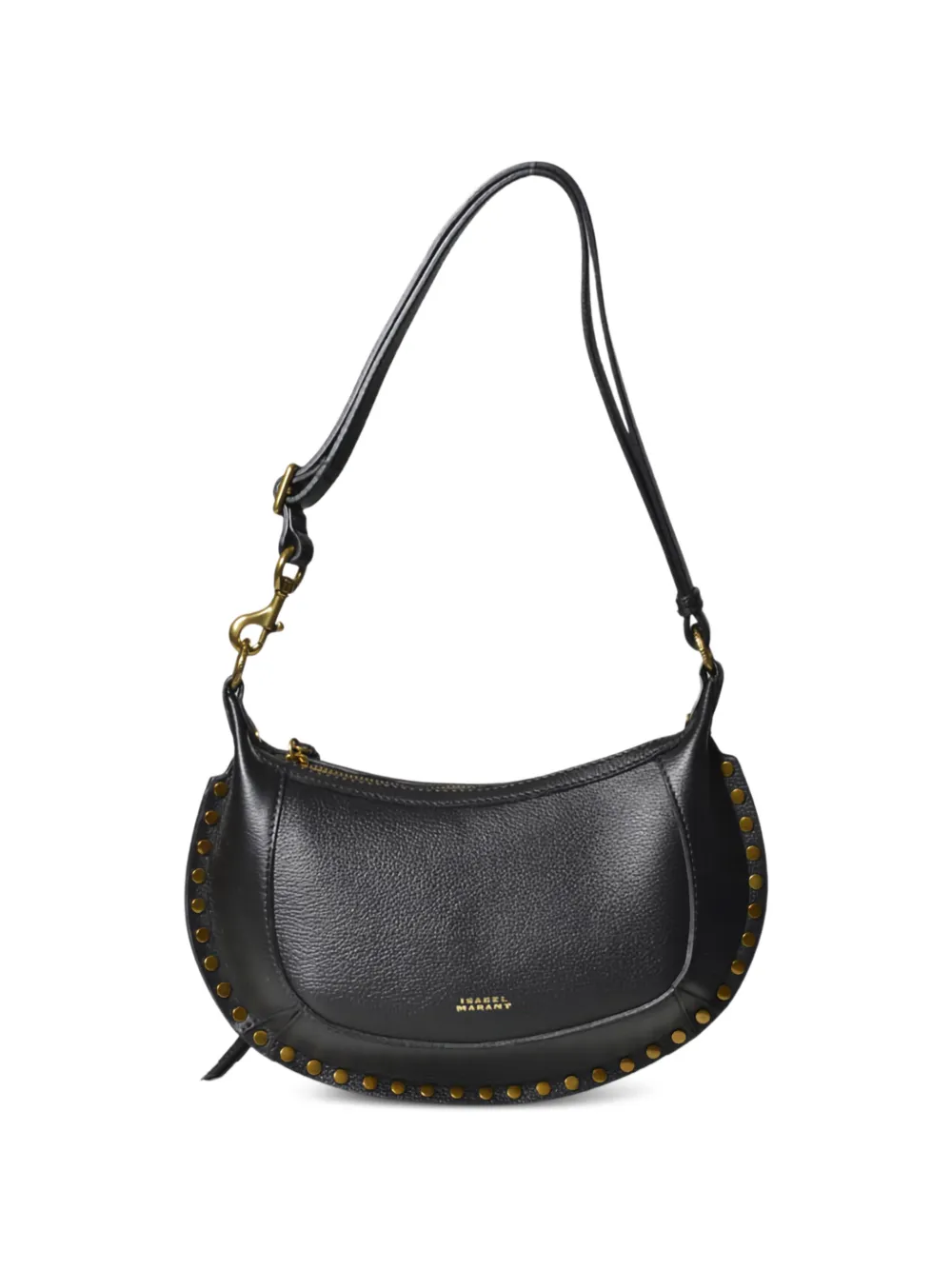 ISABEL MARANT Oskan Moon studded shoulder bag - Nero