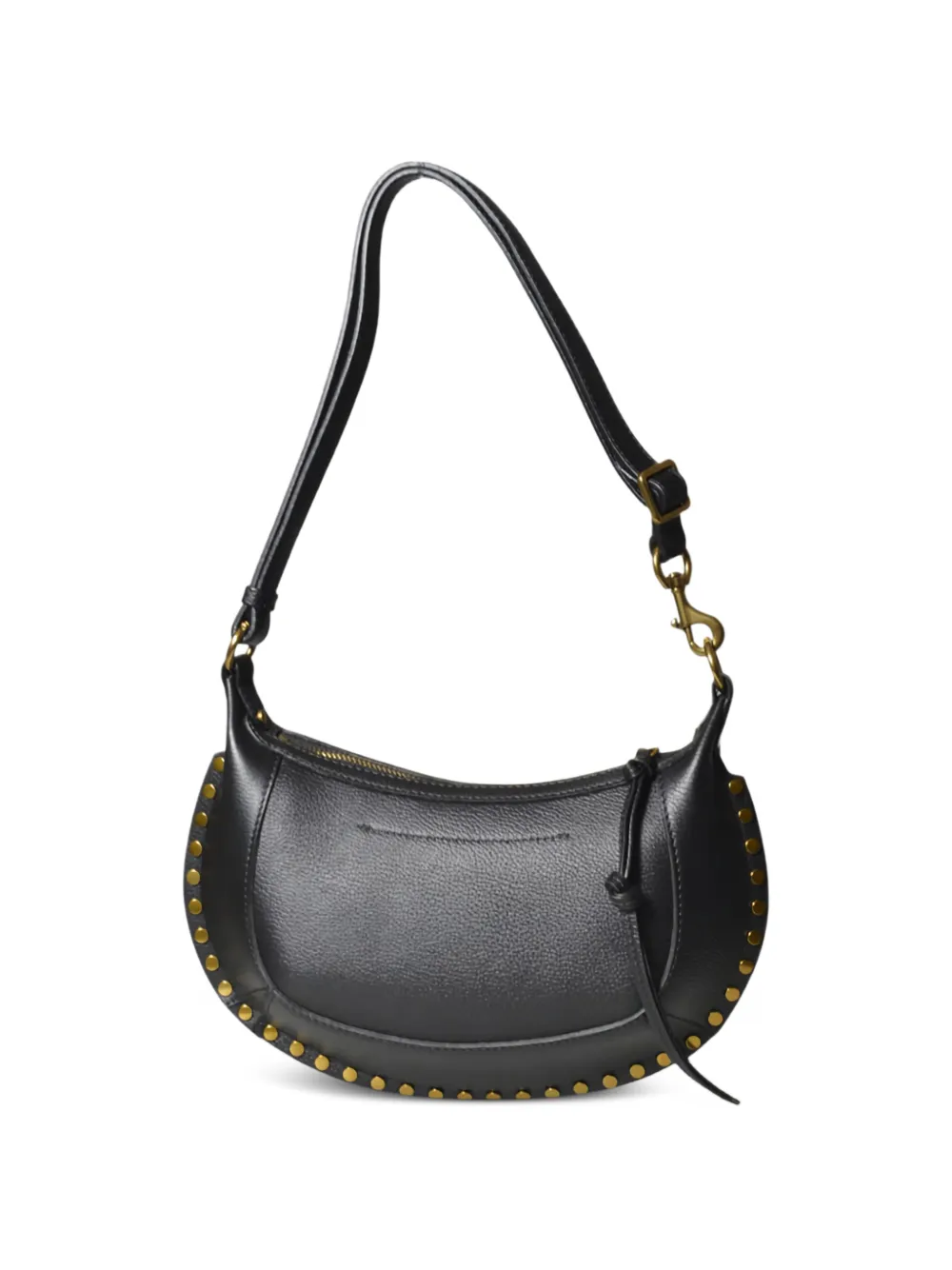 ISABEL MARANT Oskan Moon studded shoulder bag - Zwart