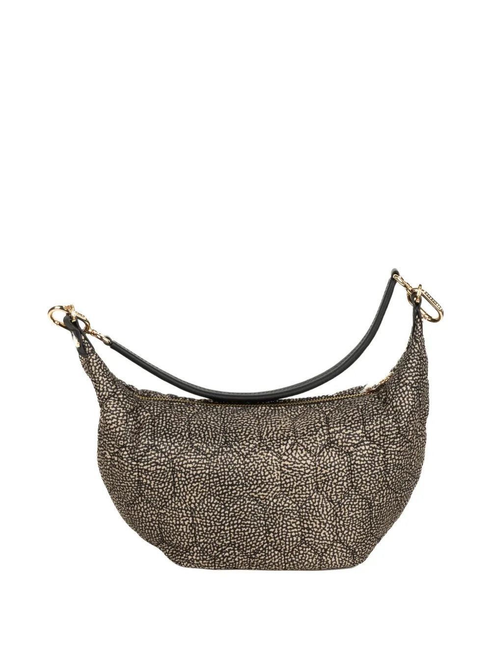 Borbonese top-zip quilted shoulder bag - Goud