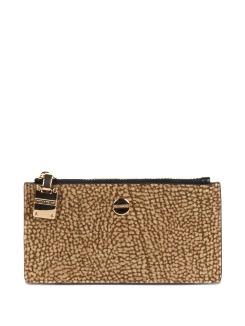 Borbonese medium top-zip card wallet