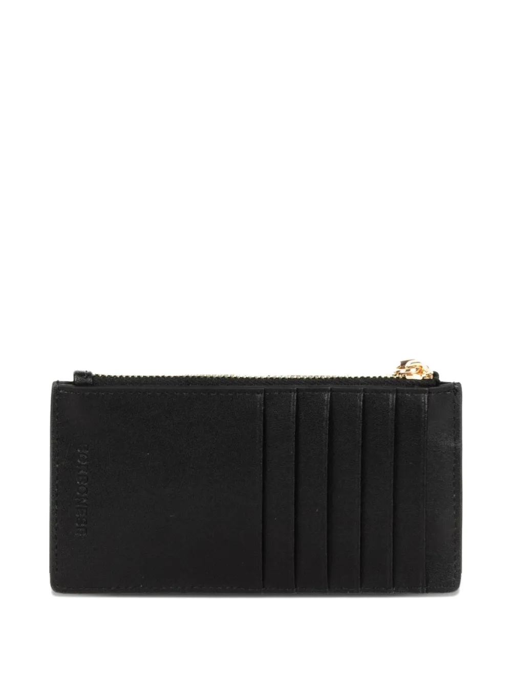 Borbonese medium top-zip card wallet - Bruin