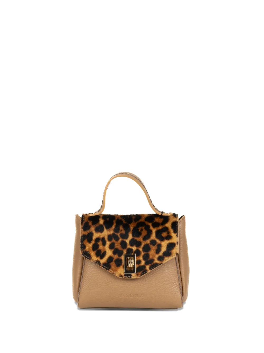 VISONA` pony-print top-handle clutch bag | Image 2