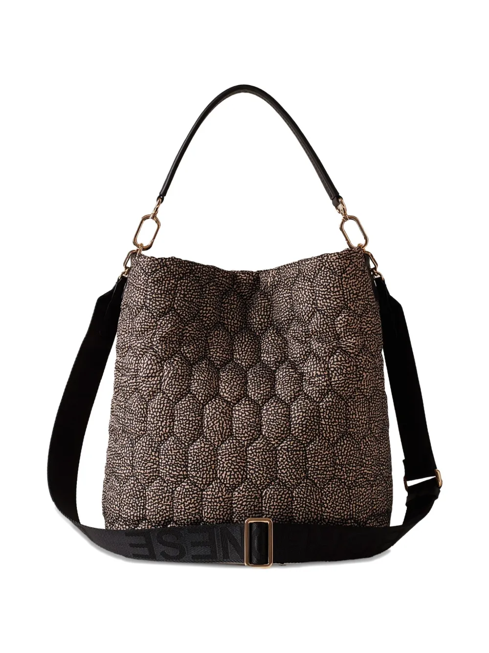 Borbonese medium Honey shoulder bag - Bruin