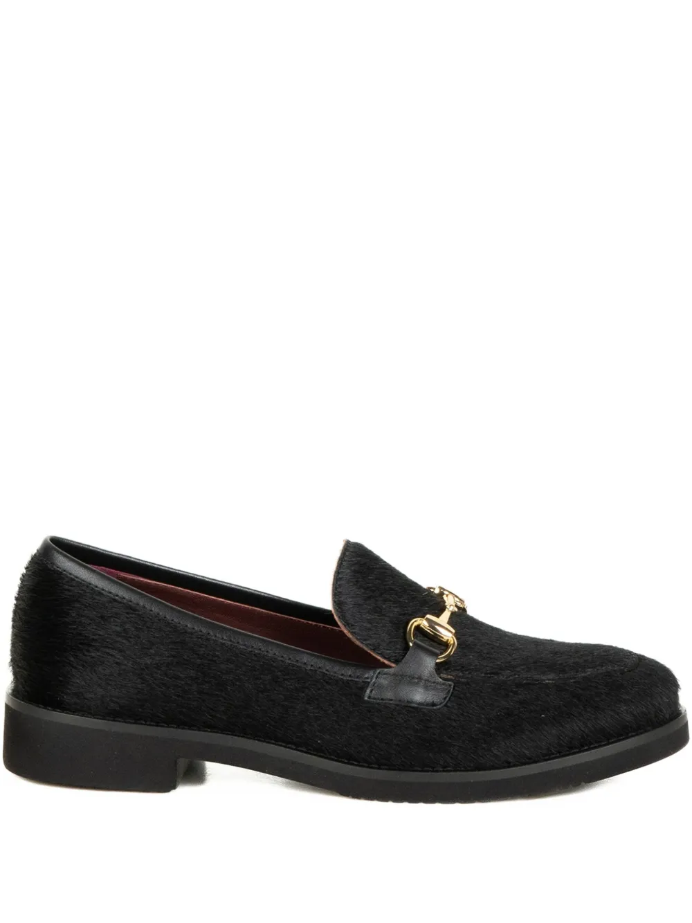 Viola Ricci Pony-hair Sandals In Black