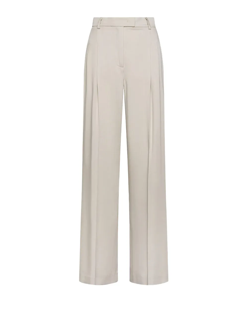Seventy Pleated-front Straight Trousers In Neutral