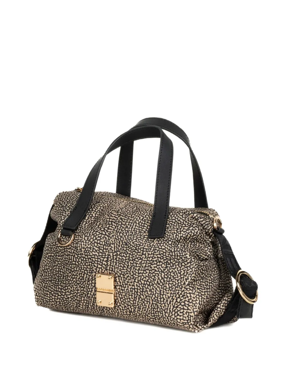 Borbonese Patterned Tote Bag In Neutral