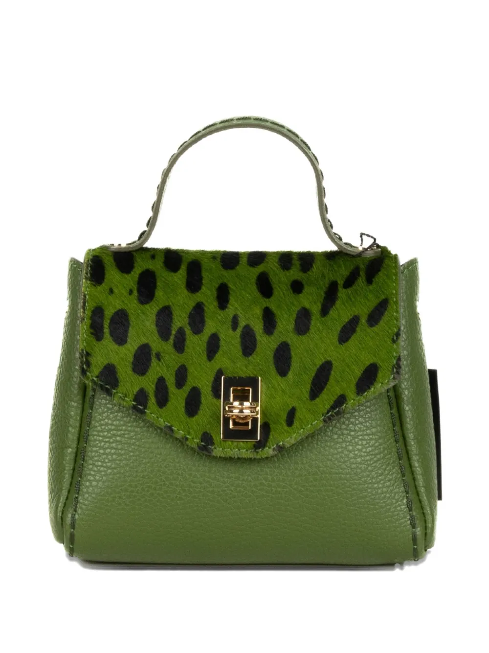 VISONA` printed tote bag - Groen