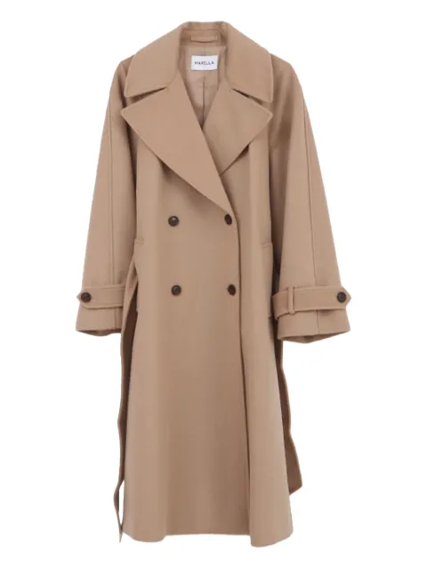 Marella double-breasted belted coat