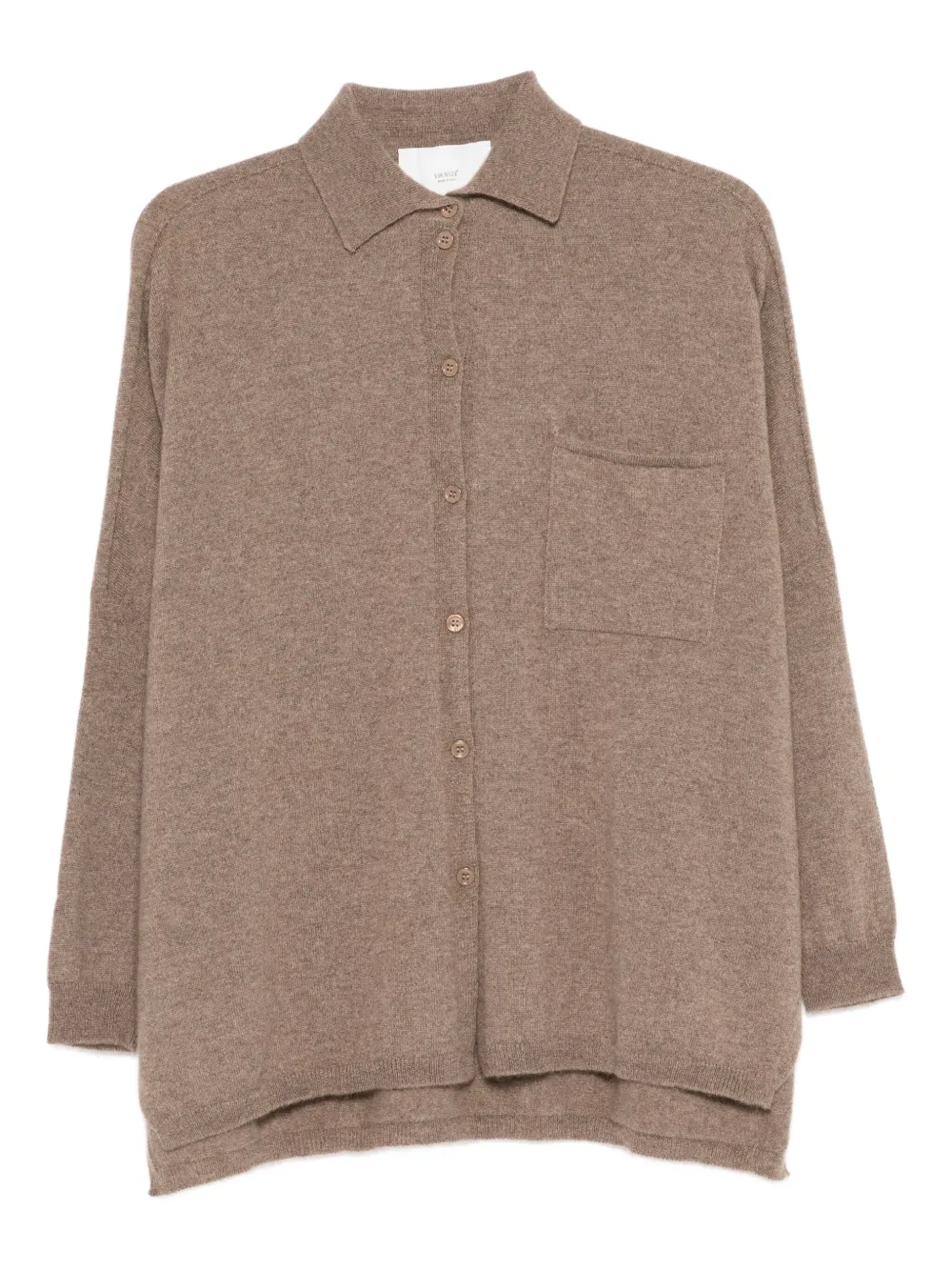 Vanisè pocket button knitwear - Marrone