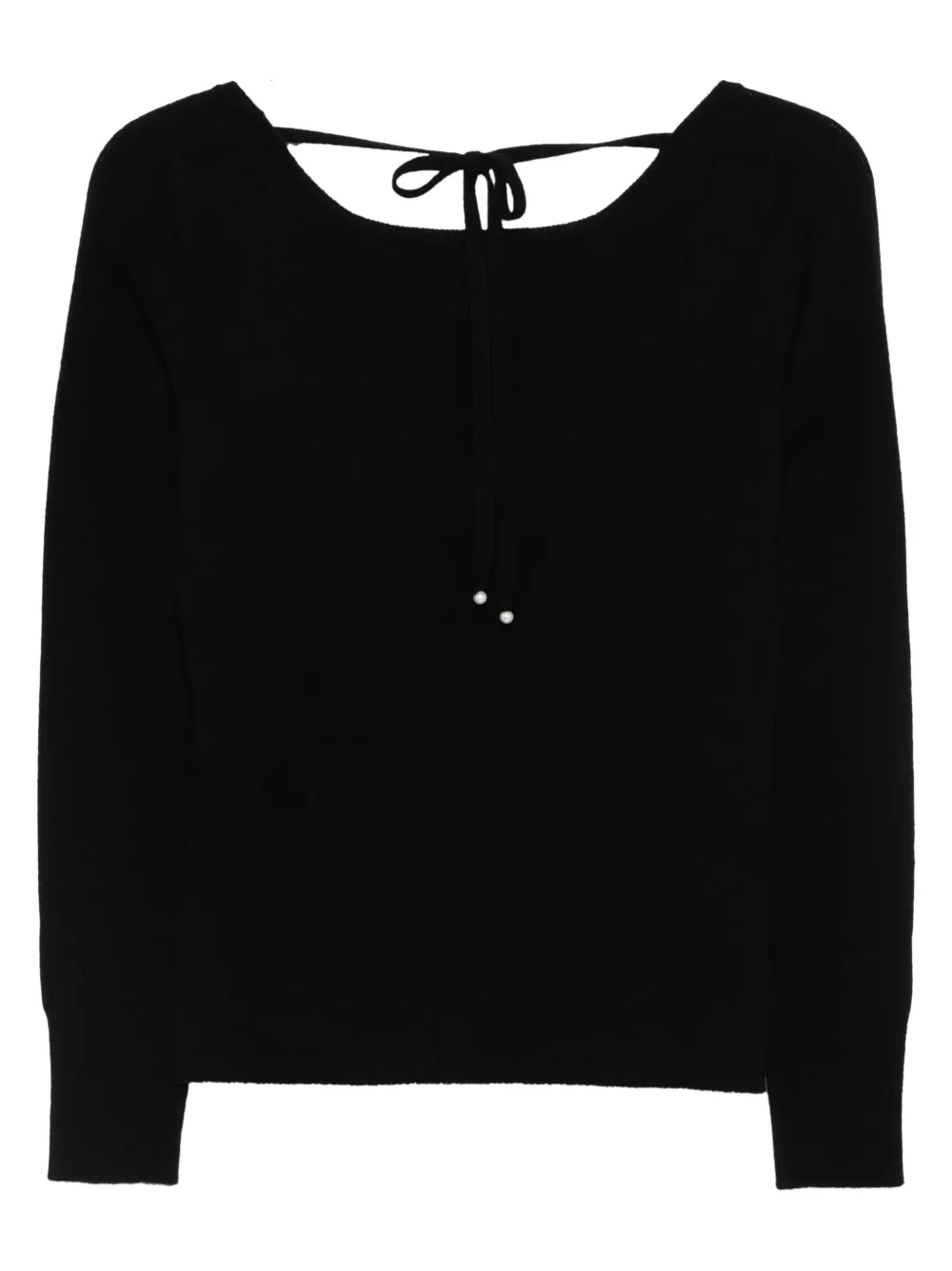  Vanisè Tie-detail Knitwear - Black 