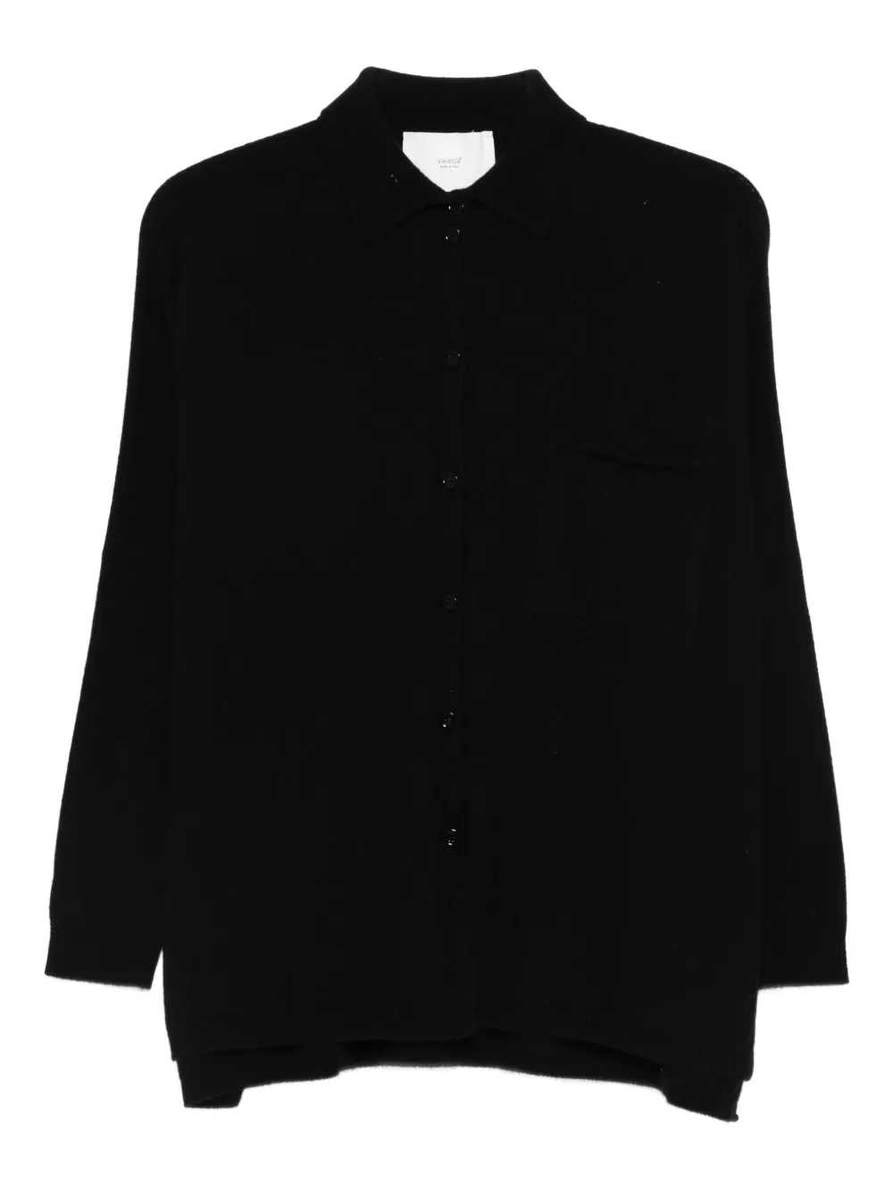 Vanisè pocket button knitwear - Nero