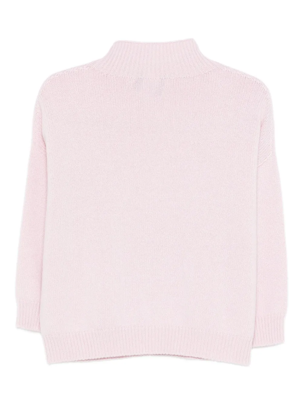 Vanisé Floral Appliqué Sweater In Pink