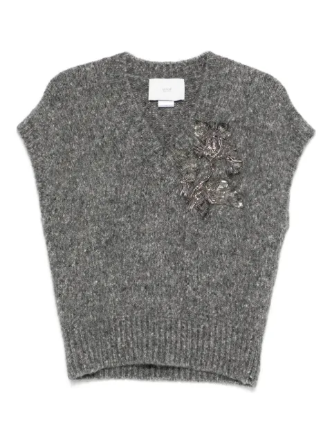 Vanisè embellished V-neck sweater