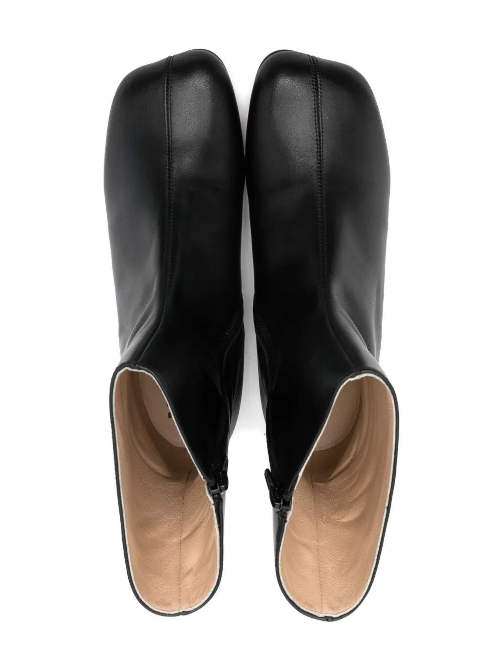 MM6 Maison Margiela Kids Leren enkellaarzen Zwart