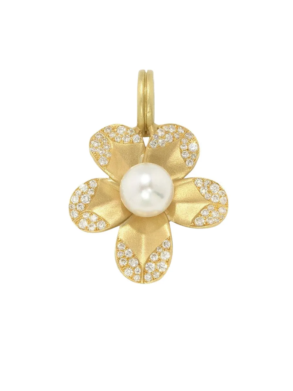 Irene Neuwirth 18k Yellow Gold Diamond Pearl Pendant In Gold
