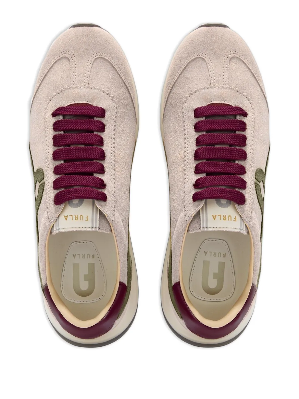 Furla Retrò sneakers met logodetail Beige