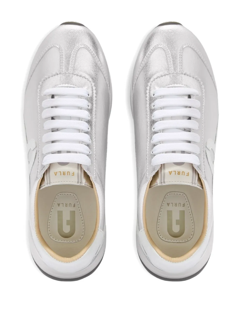Furla Retrò sneakers met logodetail Grijs