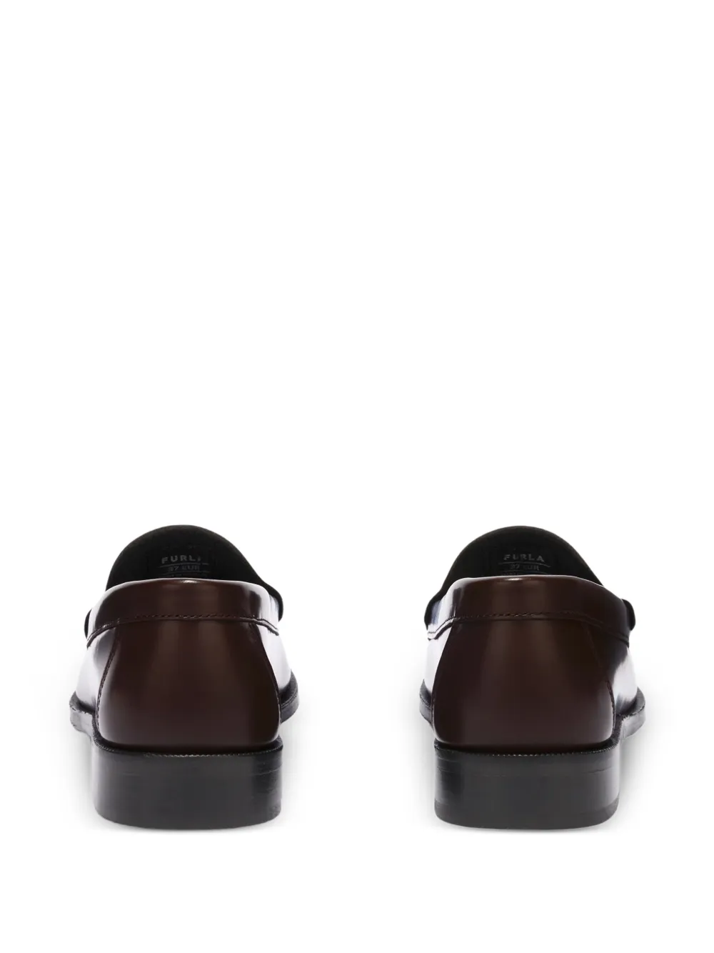 Furla Brushed Fringe Loafers - Brown 
