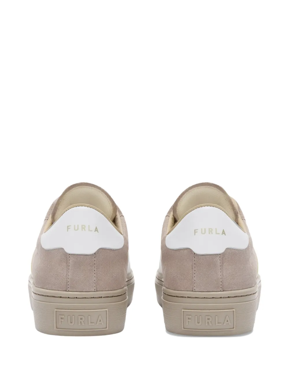 Furla Enjoy sneakers met logodetail Beige