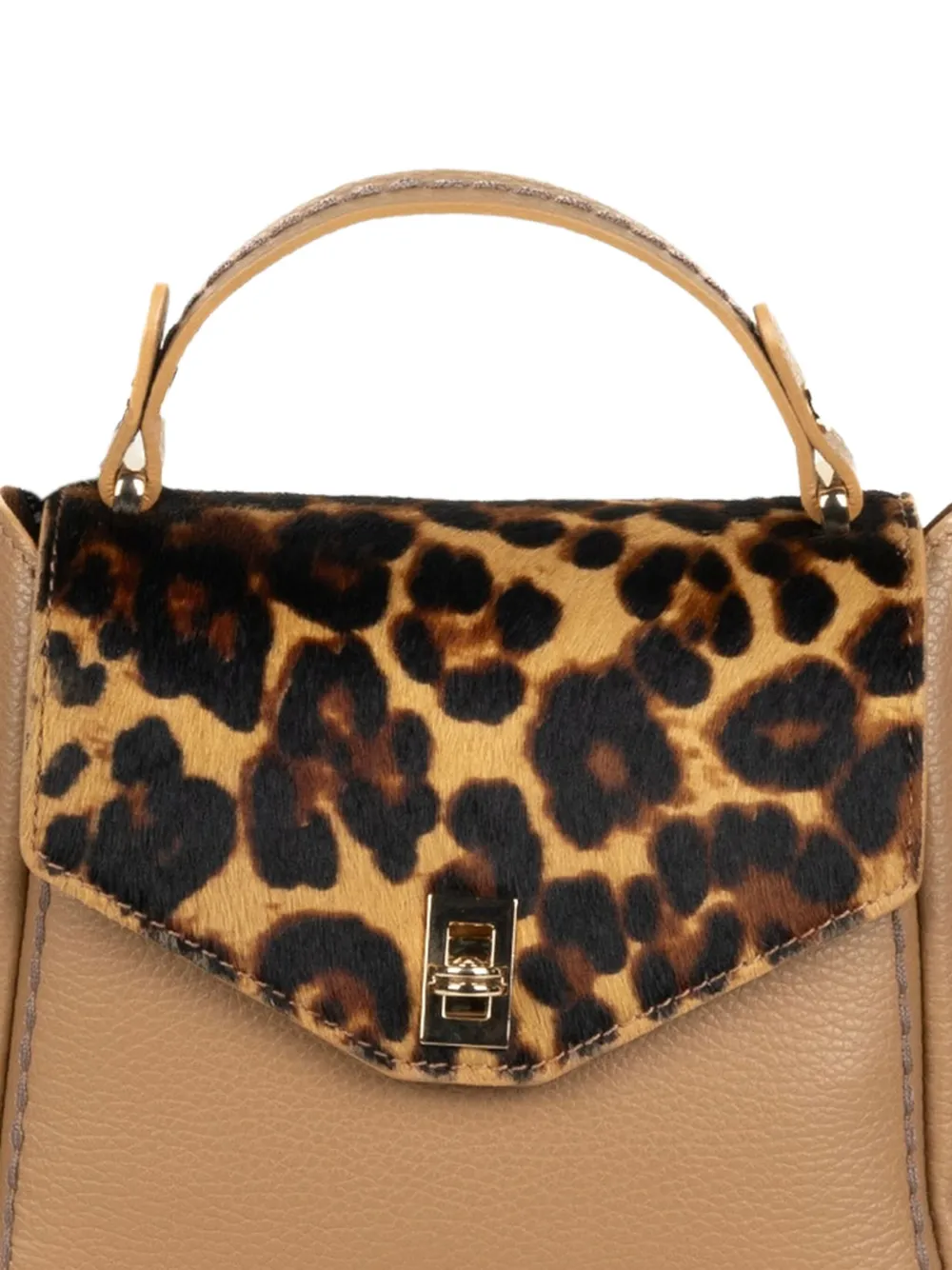 VISONA` animal-print top-handle tote bag | Image 2