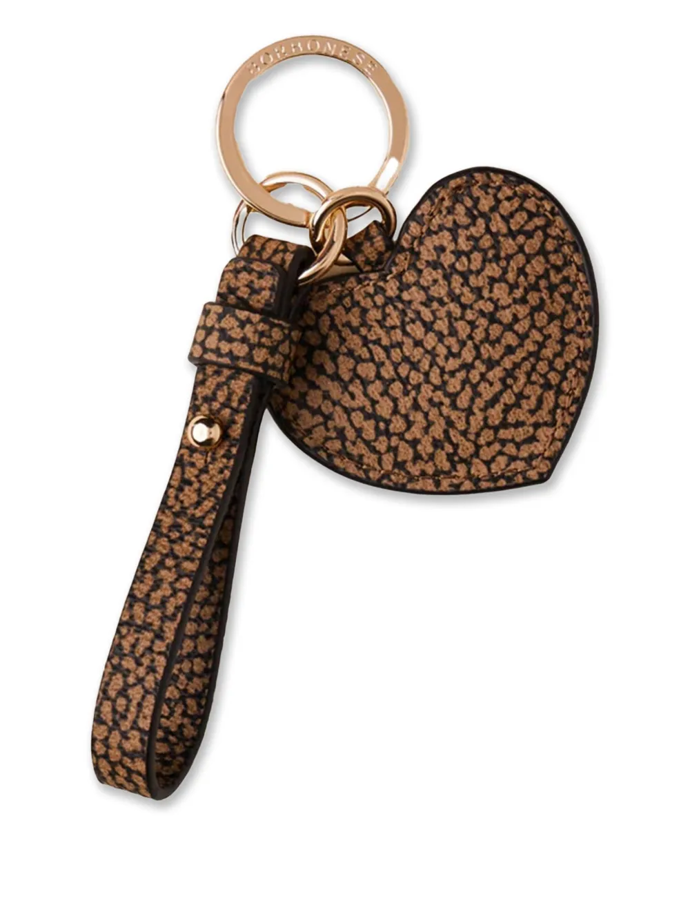 Borbonese llavero con corazones estampados | marrón | Image 1