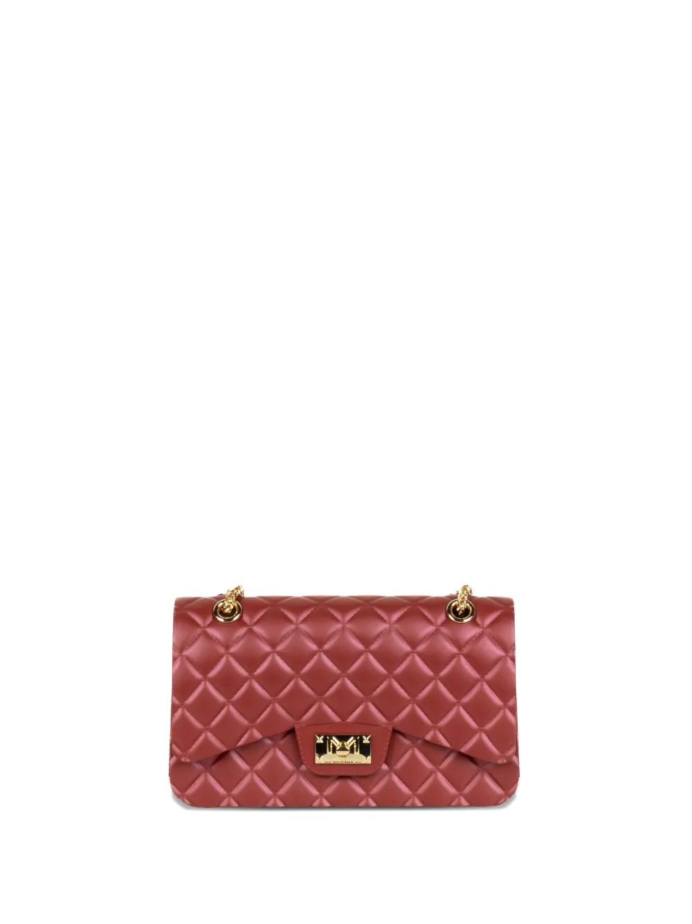 Marc Ellis Quilted Chain-strap Satchel Bag In Red