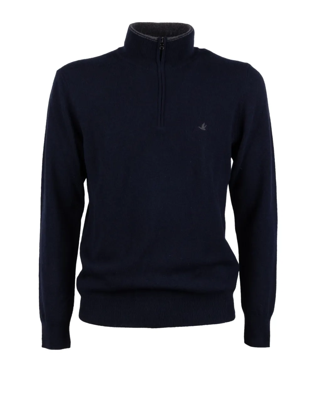 BROOKSFIELD half-zip sweater - Blauw