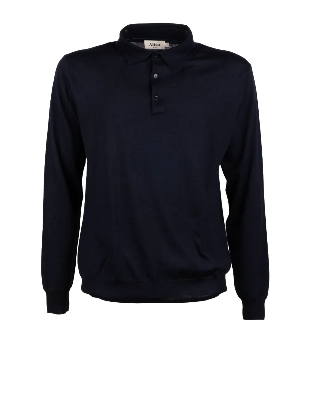 Altea buttoned long-sleeve polo shirt - Blauw