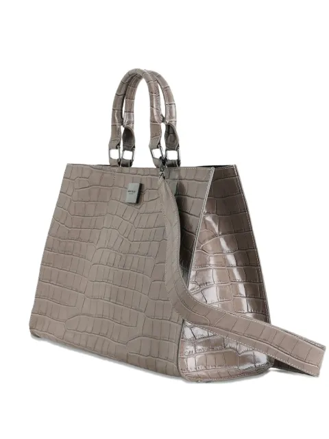 Marc Ellis Irida crocodile-effect tote bag