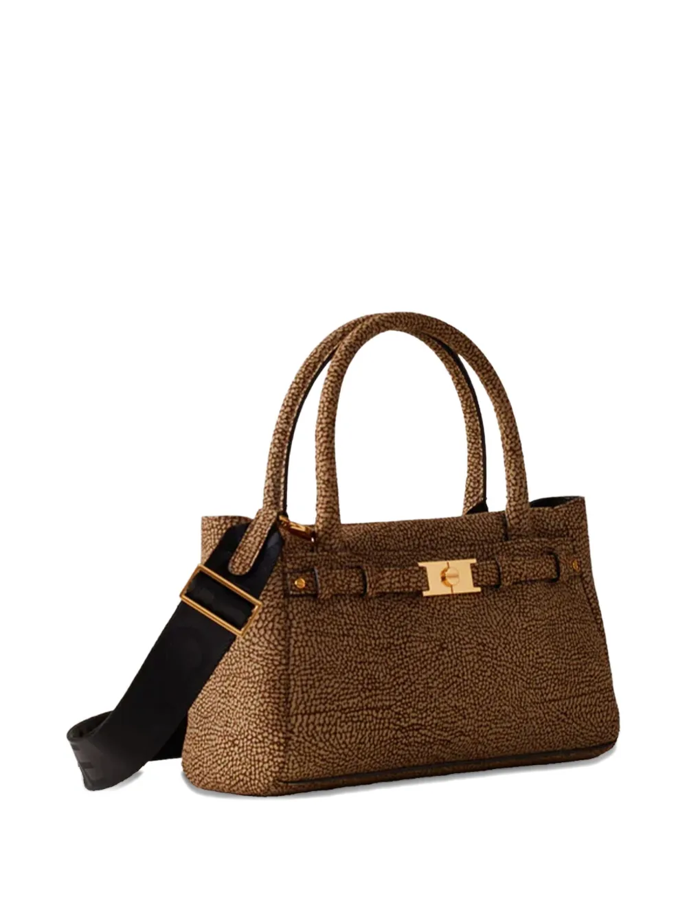 Borbonese Kleine Torinese shopper - Bruin