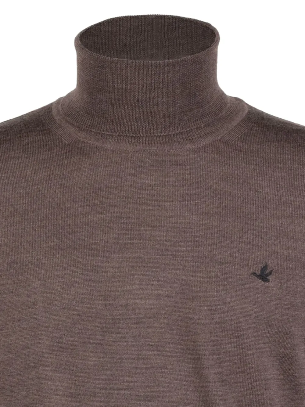 BROOKSFIELD roll-neck logo sweater - Bruin